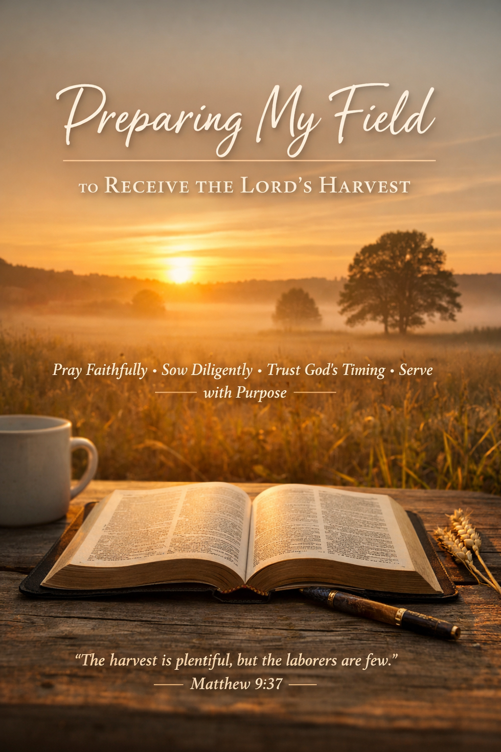 Preparing My Field to Receive the Lords Harvest.